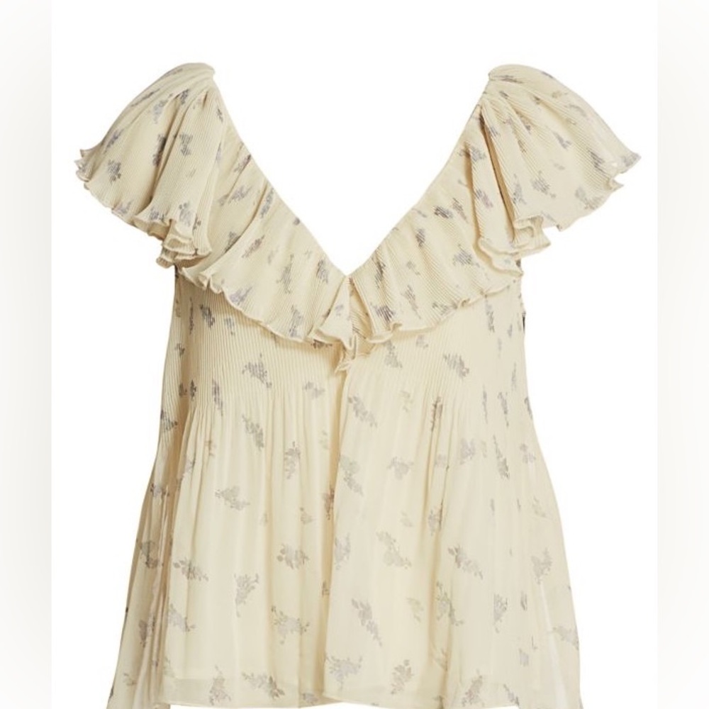 Ganni off-white blouse - Picture 2 of 5